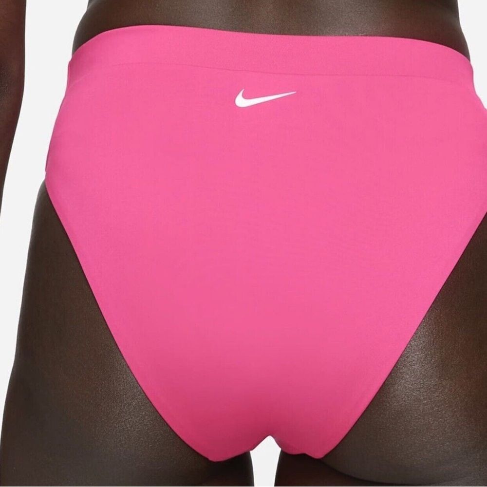 NWT Nike High-Waist Cheeky Swim Bottoms - Pink - women’s medium - Picture 2 of 7
